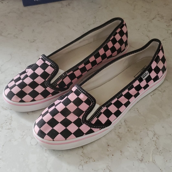 vans checkered flats